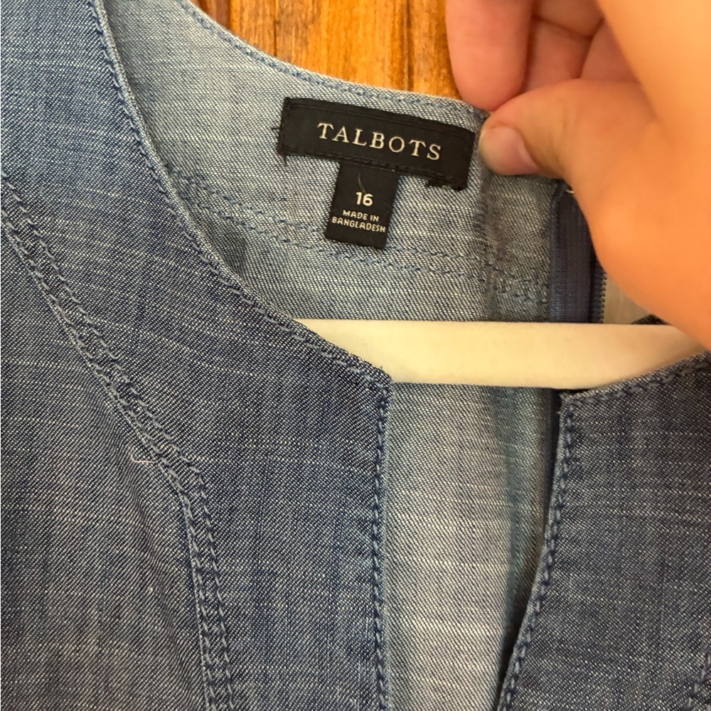 Talbots Denim Blue Dress - Picture 2 of 2